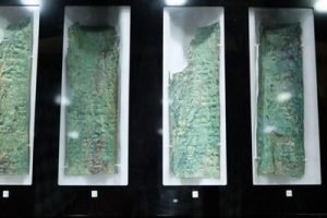 The Copper Scroll Mystery scroll image close up