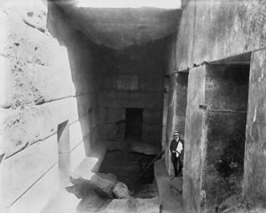 The Osirion at Abydos old photo 