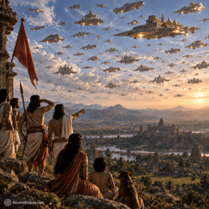 Ancient Indian UFO Vimana 1000's of them skies