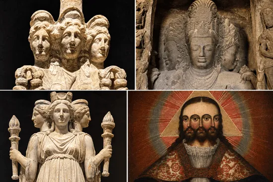 Three Headed God Symbol Across Ancient Cultures 7