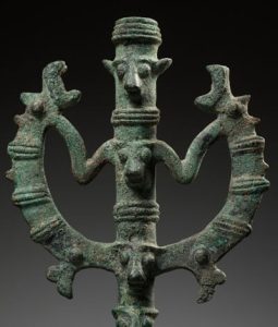 Ancient Twin Holding Symbolism another figure
